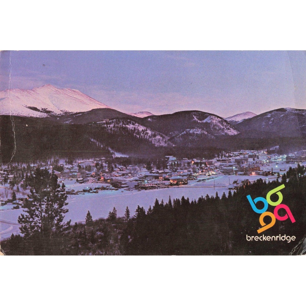 Vintage 1976 Breckenridge Colorado Ski Country USA Continental Postcard VG - Picture 1 of 2